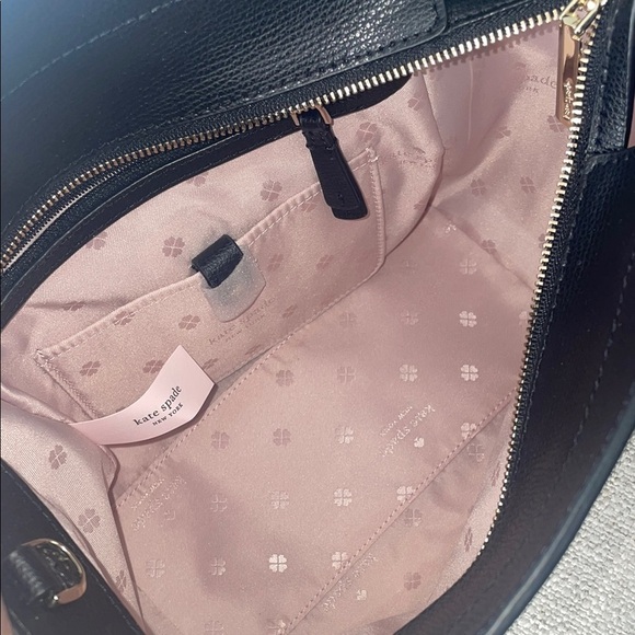 NWT Kate Spade Black Satchel with Structured Design - Picture 6 of 7